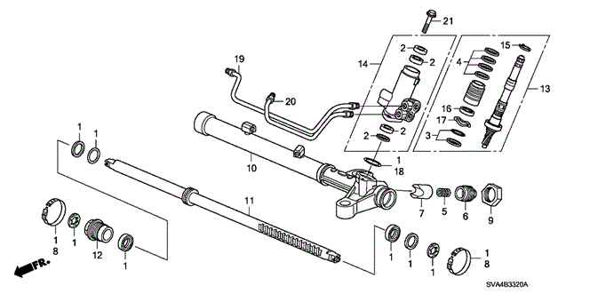 CIVIC COUPE P.S. GEAR BOX COMPONENTS (HPS)