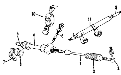 Colt STEERING COLUMN & WHEEL