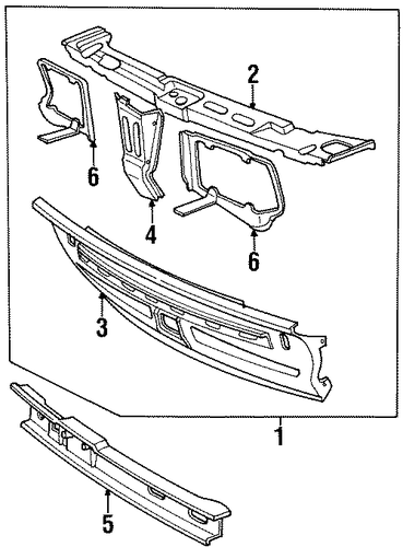 Fox RADIATOR SUPPORT