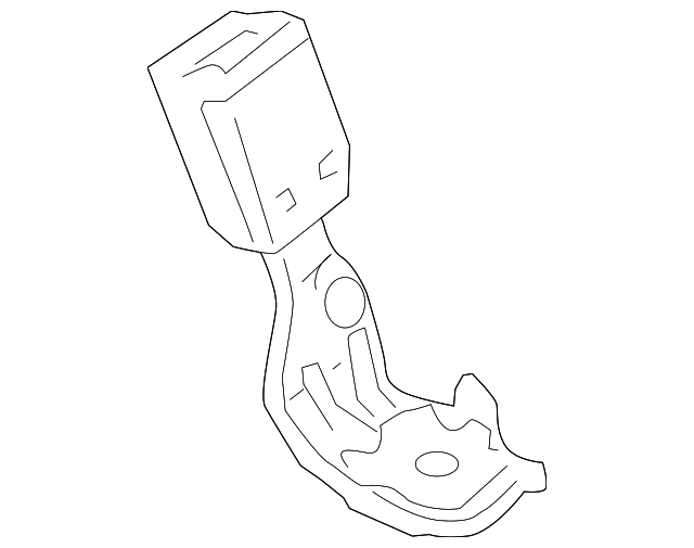 04826-SJA-A00ZB Деталь BUCKLE SET, L. RR. SEAT BELT *NH556L* (G
