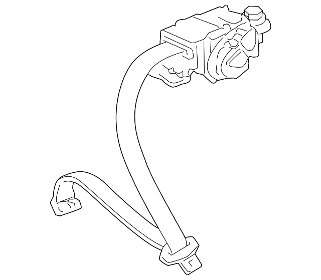 04827-SJA-A00ZB Деталь OUTER SET, RR. CENTER SEAT BELT *NH556L*