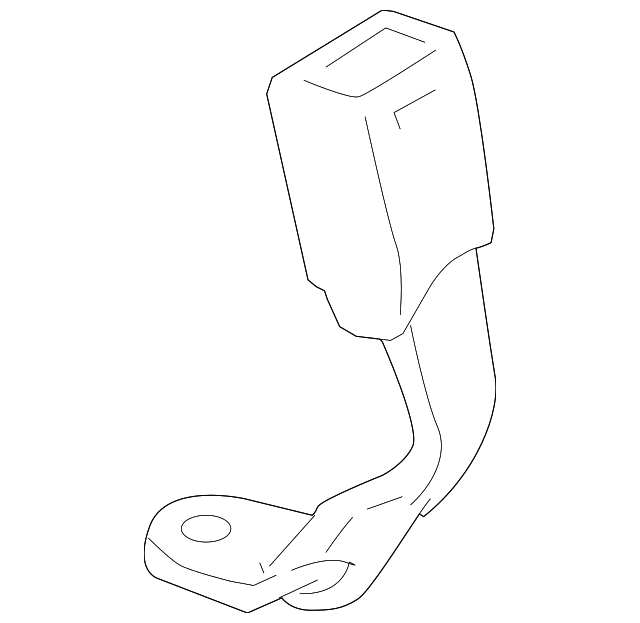04829-SJA-A00ZB Деталь BUCKLE SET, RR. CENTER SEAT BELT *NH556L