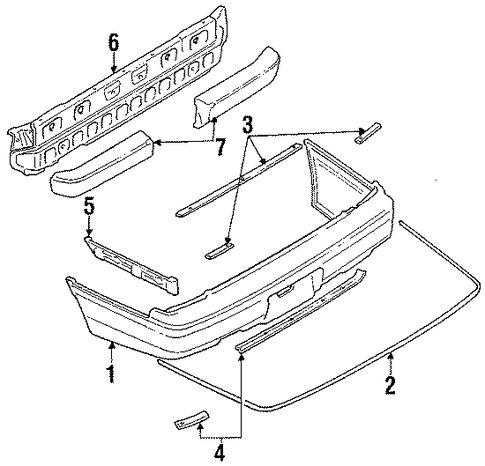 Legacy BUMPER & COMPONENTS - REAR