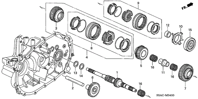 CIVIC SEDAN MT MAINSHAFT