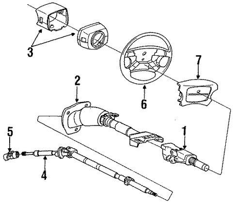 Q45 STEERING COLUMN & WHEEL