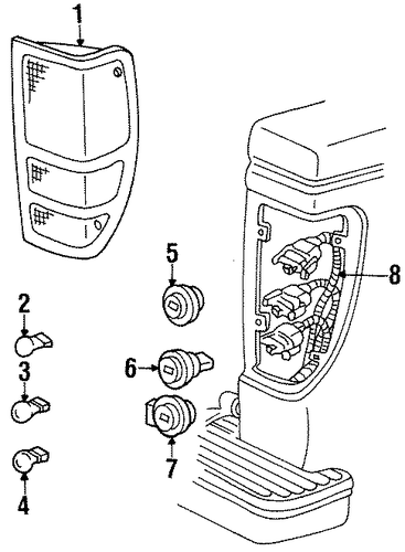 B2300 BULBS - CHASSIS 4