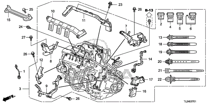 TSX SEDAN ENGINE WIRE HARNESS (V6)