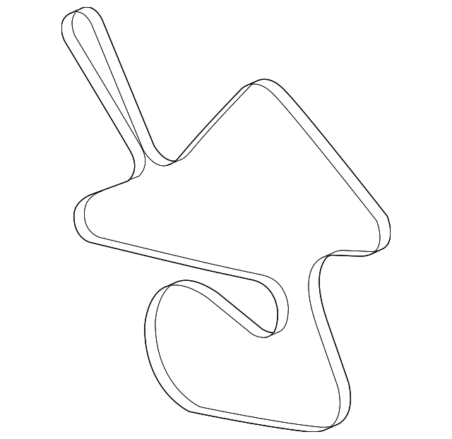 12596249 Деталь SERPENTINE BELT