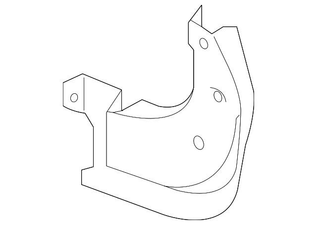 86831-B2000 Деталь MUD GUARD, LEFT