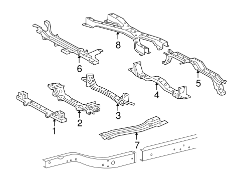Tacoma CROSSMEMBERS & COMPONENTS 2