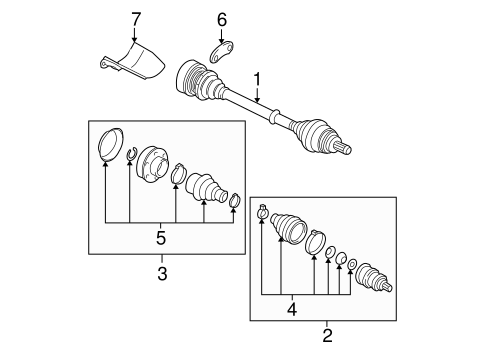 Jetta DRIVE AXLES
