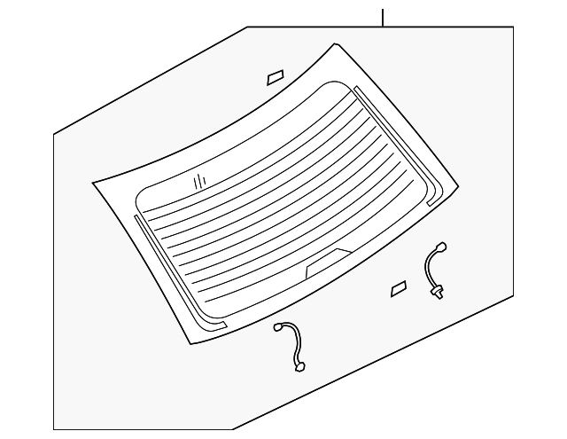 0K34P-63930 Деталь BACK GLASS