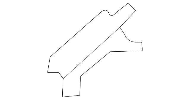 87216-3F000 Деталь ROOF MOLDING REAR CLIP, LEFT