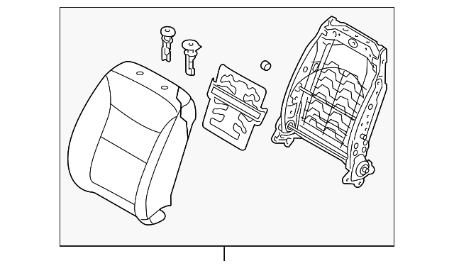 88305-1U030BD7 SEAT BACK ASSY, LEFT