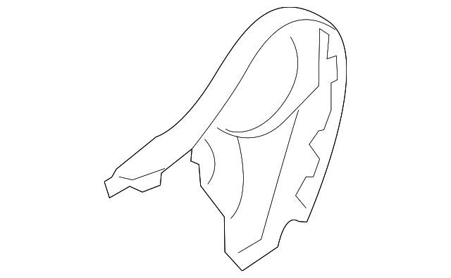 88175-1U010H9 RECLINE COVER, LEFT