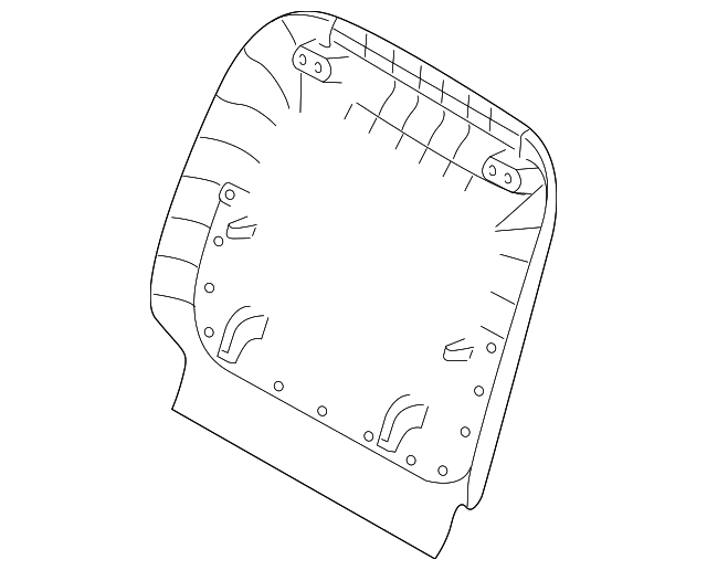 88391-1U020H9 SEAT BACK PANEL, LEFT