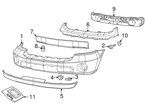 Aspen BUMPER & COMPONENTS - FRONT