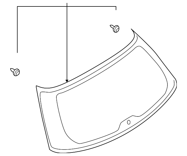 63011AE08B Деталь LIFT GATE GLASS