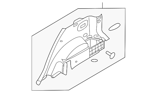 85740-1D001RU LOWER QTR TRIM, RIGHT