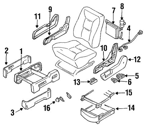 Quest FRONT SEAT COMPONENTS