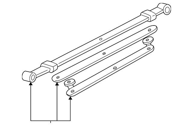 F65Z5560MA Деталь LEAF SPRING, LEFT