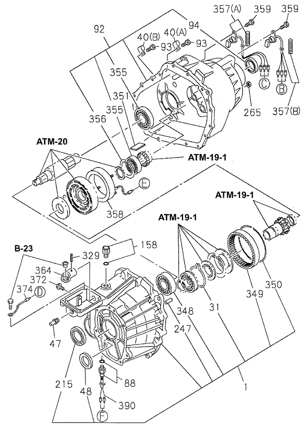 TRANSMISSION - AUTOMATIC/AT TRANSFER CASE - GEAR SHIFTER for 1998 Acura SLX #1