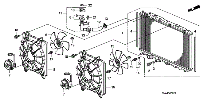 CIVIC COUPE RADIATOR (2.0L) (DENSO)