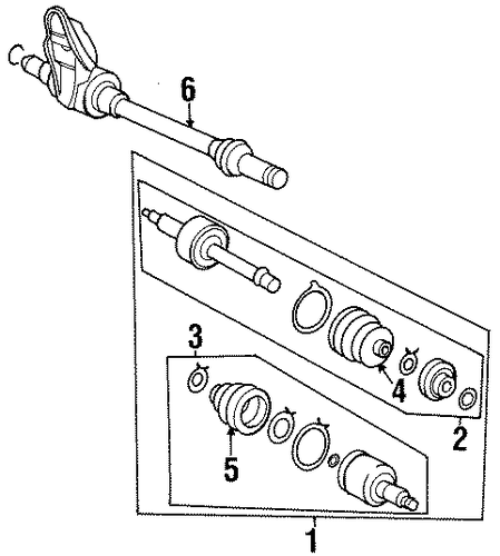 Sephia DRIVE AXLES
