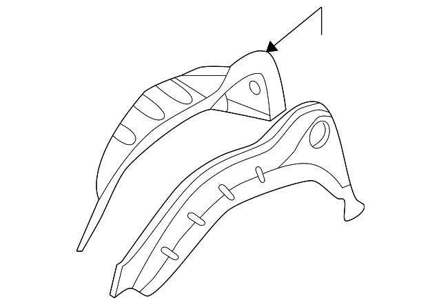 76701-5W530 Деталь WHEELHOUSE ASSY, LEFT