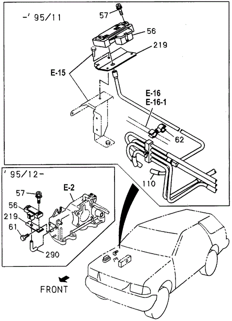 ENGINE/MAP SENSOR for 1996 Honda PASSPORT #1