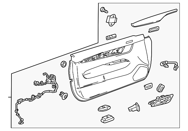 23331129 DOOR TRIM PANEL, LEFT