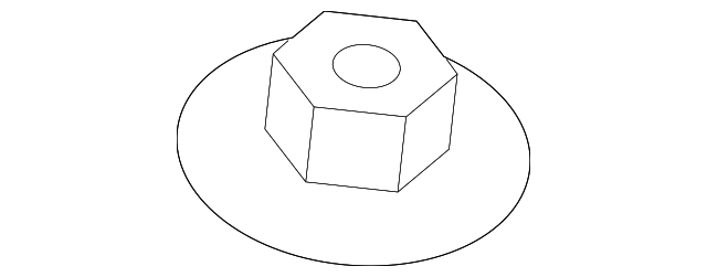 11546452 Деталь STRUT MOUNT NUT, LEFT