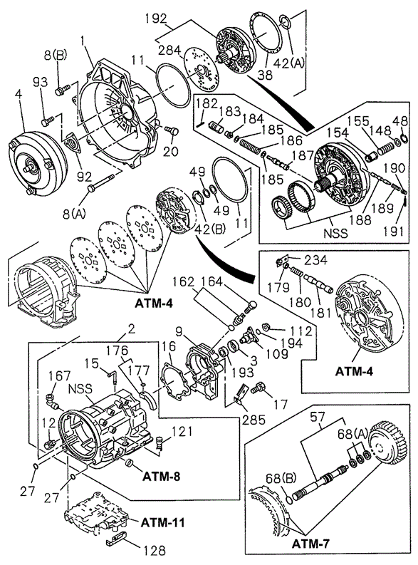 TRANSMISSION - AUTOMATIC/AT CONVERTER HOUSING - OIL PUMP for 1994 Honda PASSPORT #1