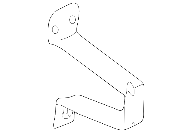 85590-2C000 Деталь LOWER QTR TRIM MOUNT BRACKET, LEFT