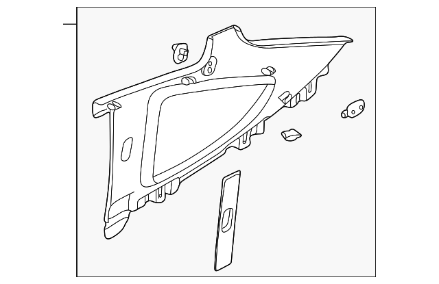 85830-2C001-LK Деталь UPPER TRIM PANEL, LEFT