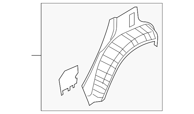 G6711-1FAMA Деталь OUTER WHEELHOUSE, LEFT