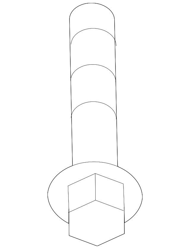 4621186Z00 Деталь TRAILING ARM BOLT, LEFT