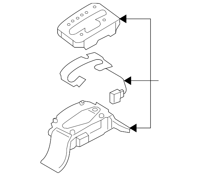 1C0-713-203-B-08H Деталь SHIFT INDICATOR