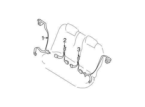Rio REAR SEAT BELTS