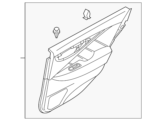 829014GA0B Деталь DOOR TRIM PANEL, LEFT