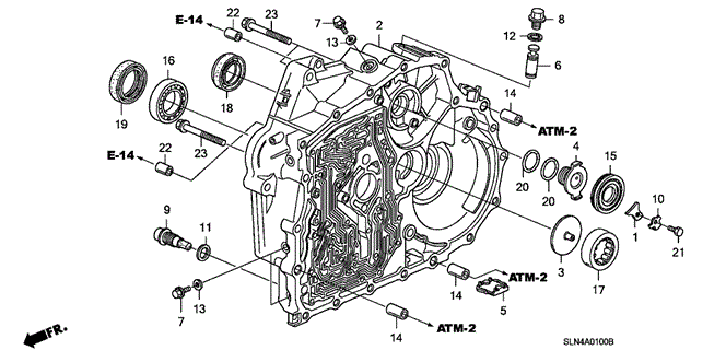 TRANSMISSION - AUTOMATIC/AT TORQUE CONVERTER CASE for 2008 Honda FIT #1
