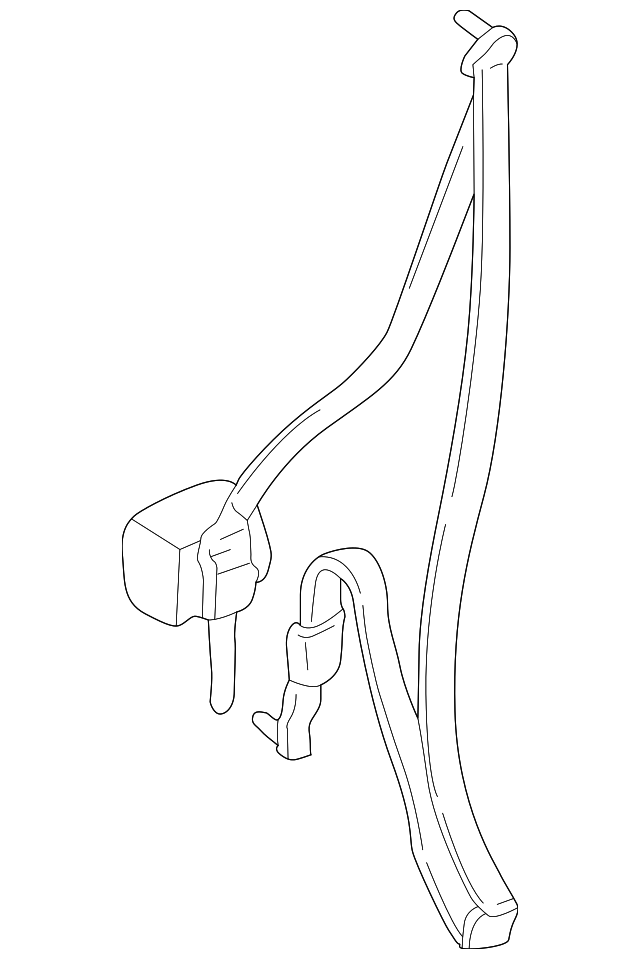 86884-0Z825 Деталь BELT & RETRACTOR, RIGHT