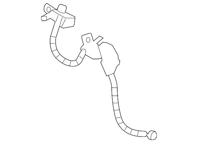 FL3Z-3078-A BRAKE HOSE, LEFT