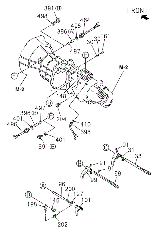 TRANSMISSION - MANUAL/MT SHIFT FORK for 1999 Honda PASSPORT #1