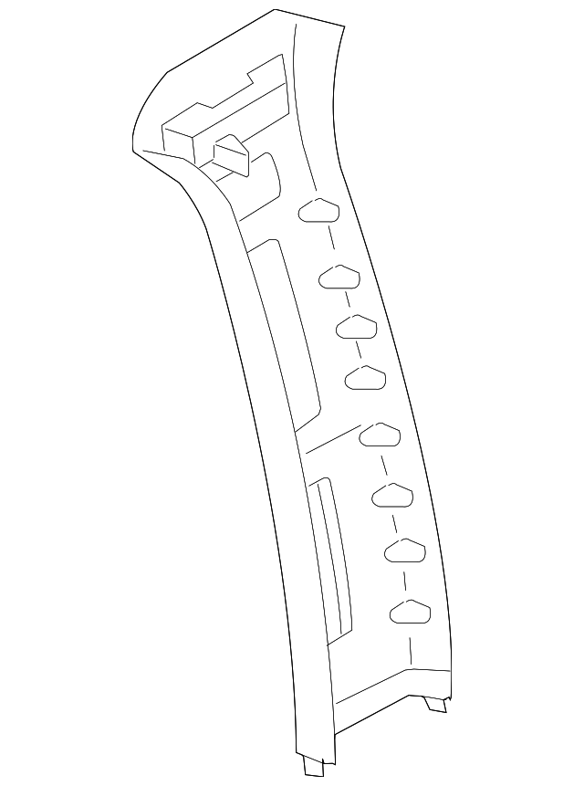 5L8Z-7824346-AAE Деталь UPR CTR PLR TRIM, RIGHT