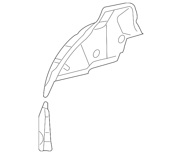 61606-52070 Деталь INNER WHEELHOUSE, LEFT