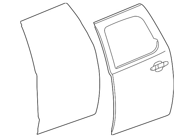 22892602 Деталь DOOR SHELL, RIGHT