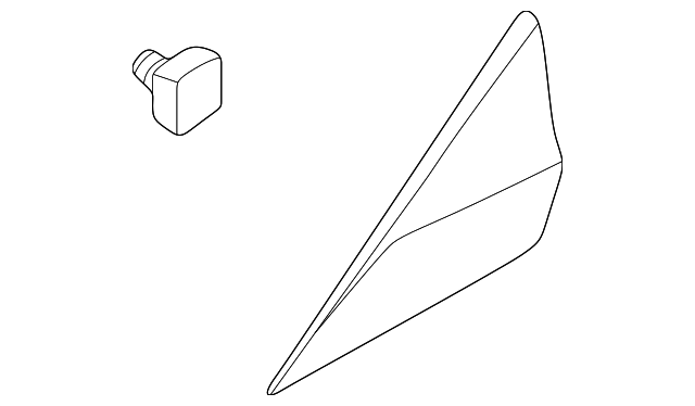 86190-3X000 PILLAR MOLDING, RIGHT