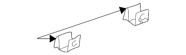 333-867-299 Деталь UPPER QTR TRIM CLAMP, LEFT