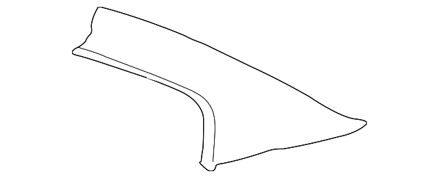 3B5-868-581-H-2XP Деталь UPPER QTR TRIM, LEFT